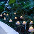 Solar Lights Outdoor Garden, LED Mushroom Shape Pathway Lights Solar Powered Fairy String Lights Outside Waterproof Landscape Stake Lights Decoration for Path Patio Yard