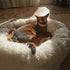 PET Home Donut Pet Bed Calming Dog Bed -  Fluffy Plush Puppy Cat Bed with Anti-Slip Bottom, Round Cuddler Pet Bed for Large Medium Small Dogs and Cats